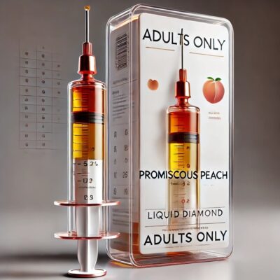 Promiscuous Peach Dispenser Liquid Diamond - Adults Only
