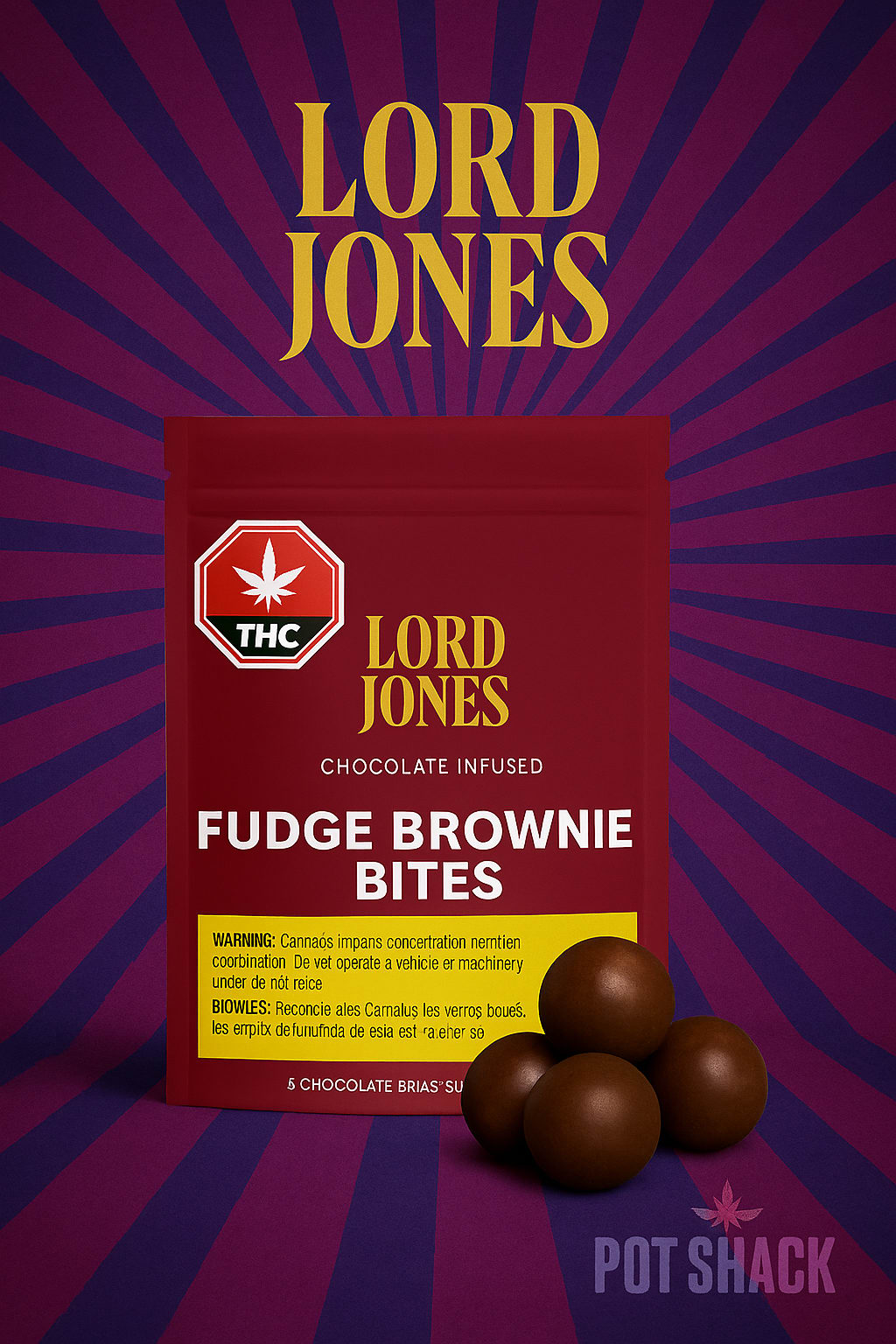 Fudge Brownie Bite 1:1:1 - Lord Jones