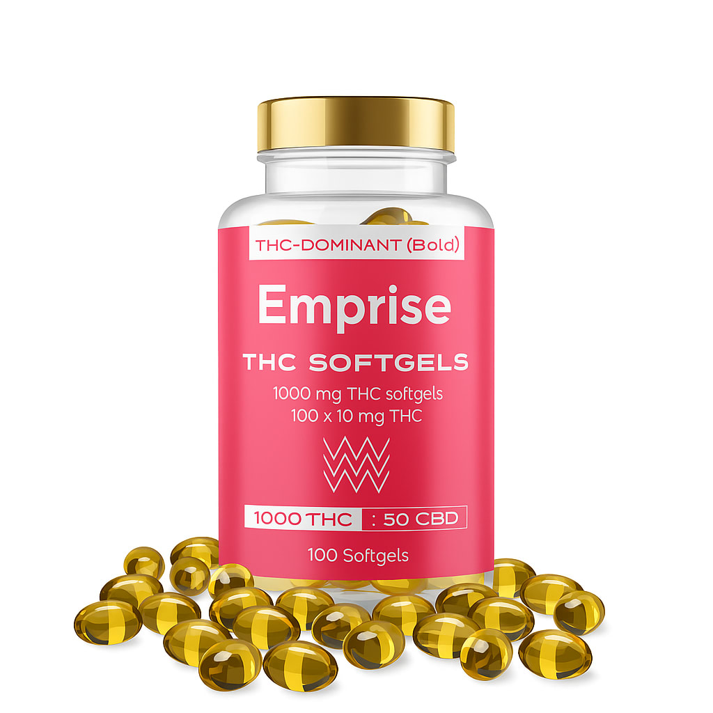 1000mg THC Softgels - Emprise
